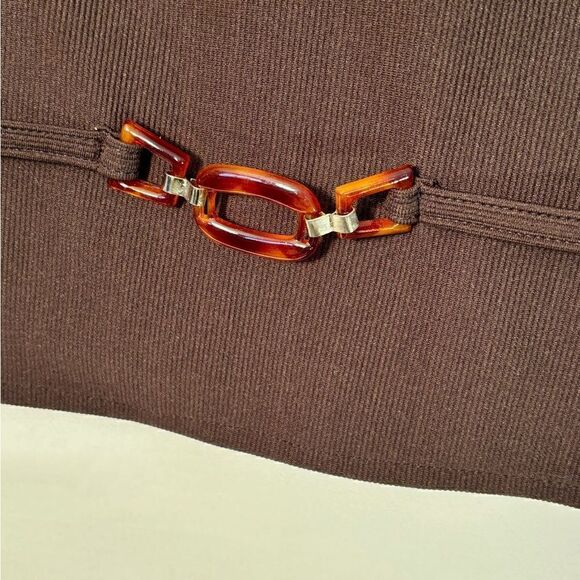 SC & CO Vintage brown faux belt tank top Size 12 - Picture 2 of 6